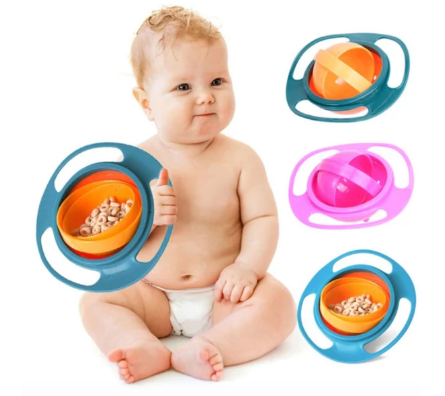 Bol de nourriture pour bébé anti-renversement - Rotatif à 360° - DreamStore360