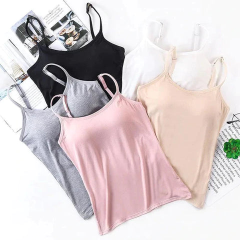 Debardeur avec soutien gorge integre S Blanc DreamStore360