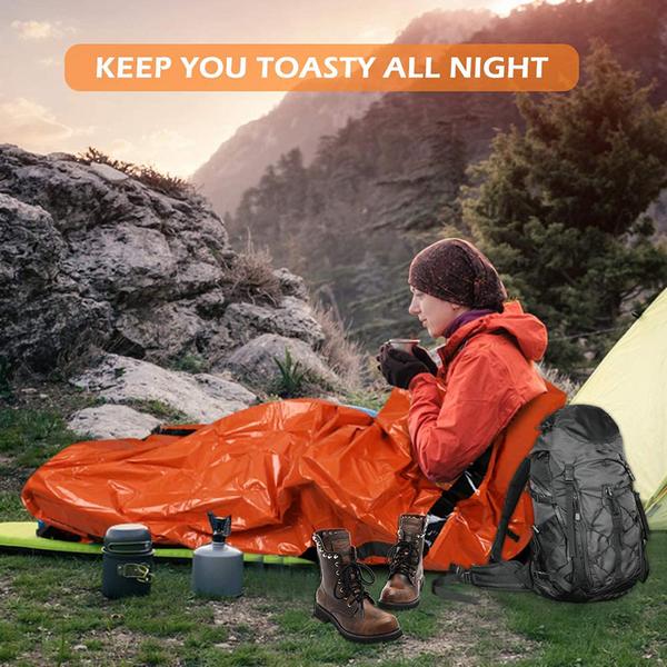 Sac de couchage thermique de camping d'urgence - DreamStore360