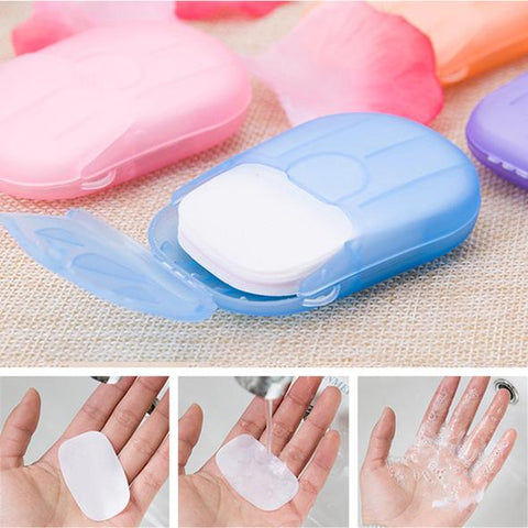 Papier de savon désinfectant jetable pour Mains (20 feuilles/boîte) - DreamStore360