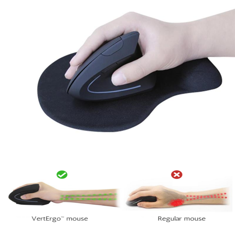 Souris verticale ergonomique sans fil EZ Mouse - Azergo