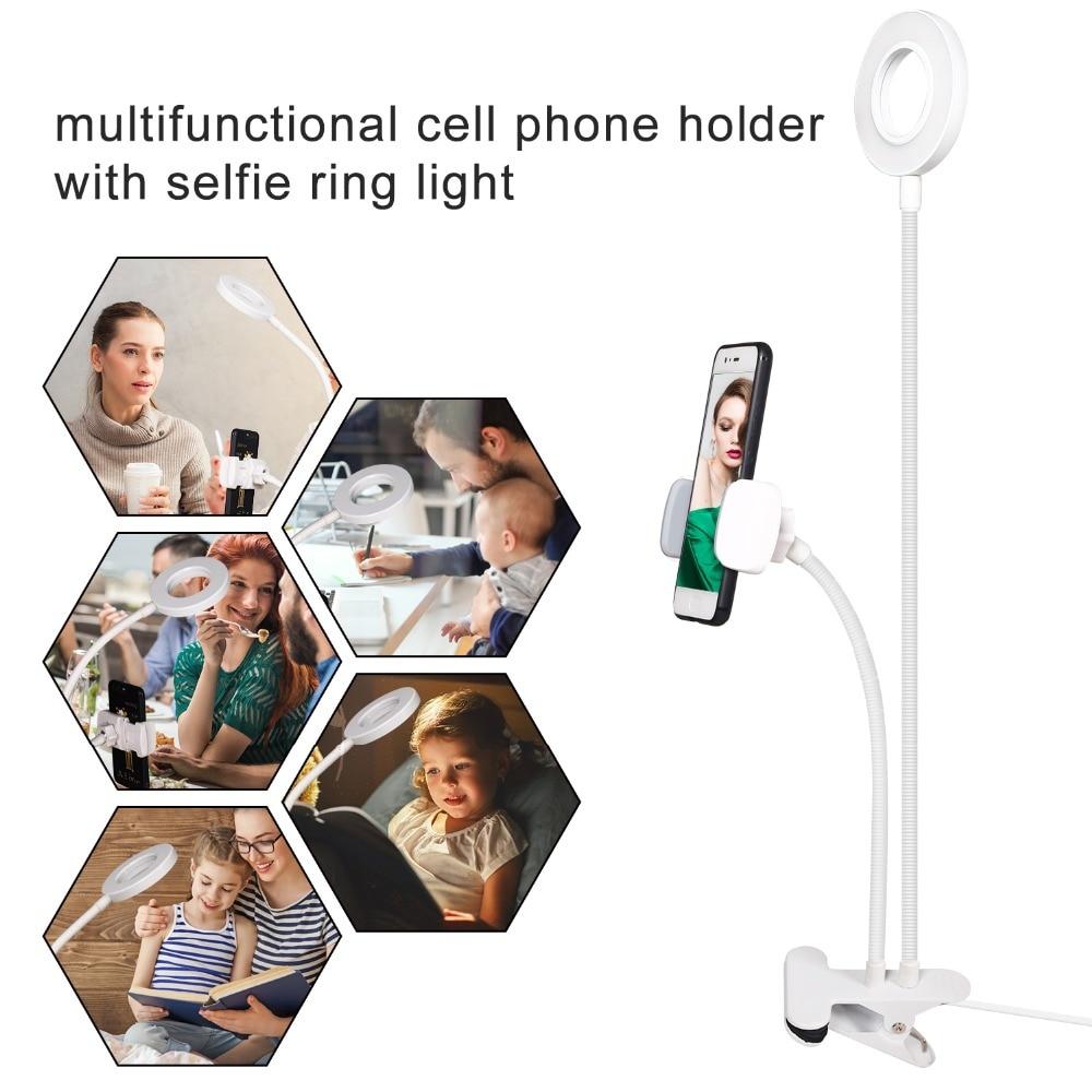 Selfie Cercle d’éclairage LED + support téléphone pour youtubers - DreamStore360