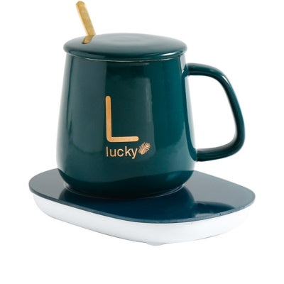 Chauffe-tasse avec chargeur sans fil 2 en 1 chauffe mug tasse chauffe-tasse  ensemble pour le bureau à domicile