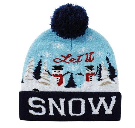 bonnet de noel lumineux led 10