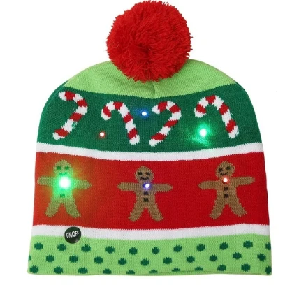 bonnet de noel lumineux led 2