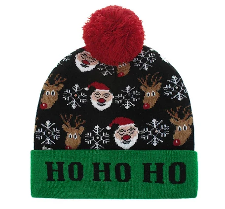 bonnet de noel lumineux led 6