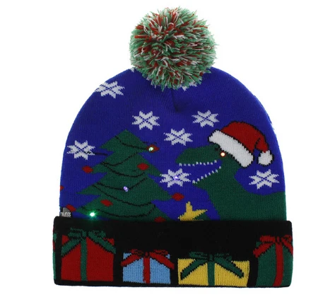 bonnet de noel lumineux led 8