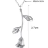 collier rose fleur 10