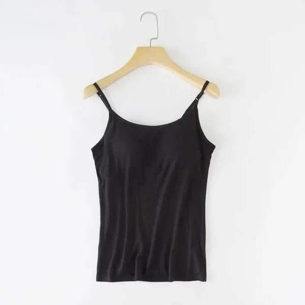 debardeur avec soutien gorge integre noir