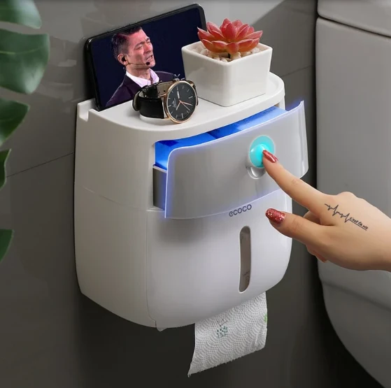 porte papier hygienique etanche pour salle de bain 1