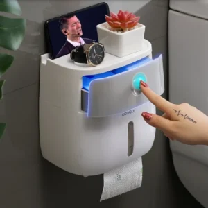 porte papier hygienique etanche pour salle de bain 1