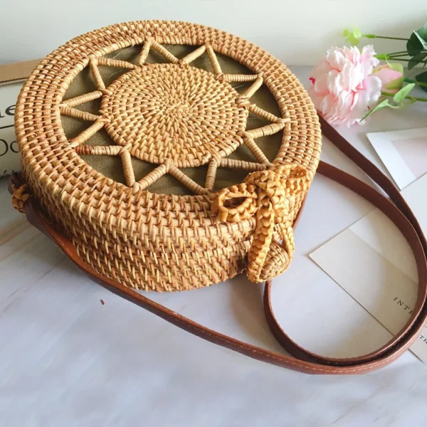 sac bali boheme rond en rotin avec etoile 1 sac bali boheme rond en rotin avec etoile 1