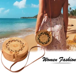 sac bali boheme rond en rotin avec etoile 5