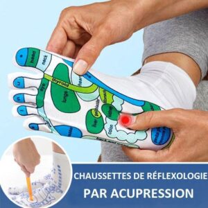 chaussette reflexologie plantaire