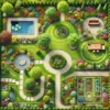 un jardin bien organise avec differentes zones pour donner un apercu de ce qui peut etre realise