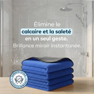 Chiffon Microfibre Sans Trace & Anti-Calcaire | Éclatix™